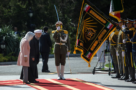 استقبال رسمی از رئیس جمهوری کره جنوبی 